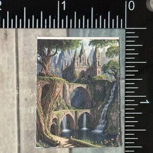 🌀10/$10🌀 Enchanted Fairy Tale Cottage Reusable Sticker Decal